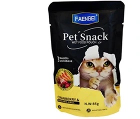پوچ گربه فانبی مرغ و کرانبری 85 گرمی