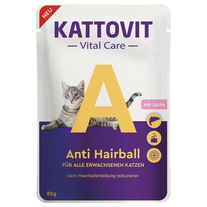 پوچ گربه کت و ويت آنتی هيربال ماهی 85 گرمی