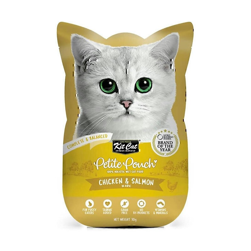 پوچ گربه کيت کت مرغ و سالمون 70 گرمی