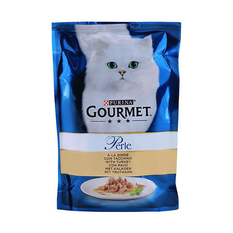 پوچ گربه گورمت خورشت بوقلمون و لوبيا سبز