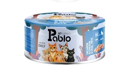 کنسرو گربه پابلو گوشت و مرغ ماهی 200 گرمی